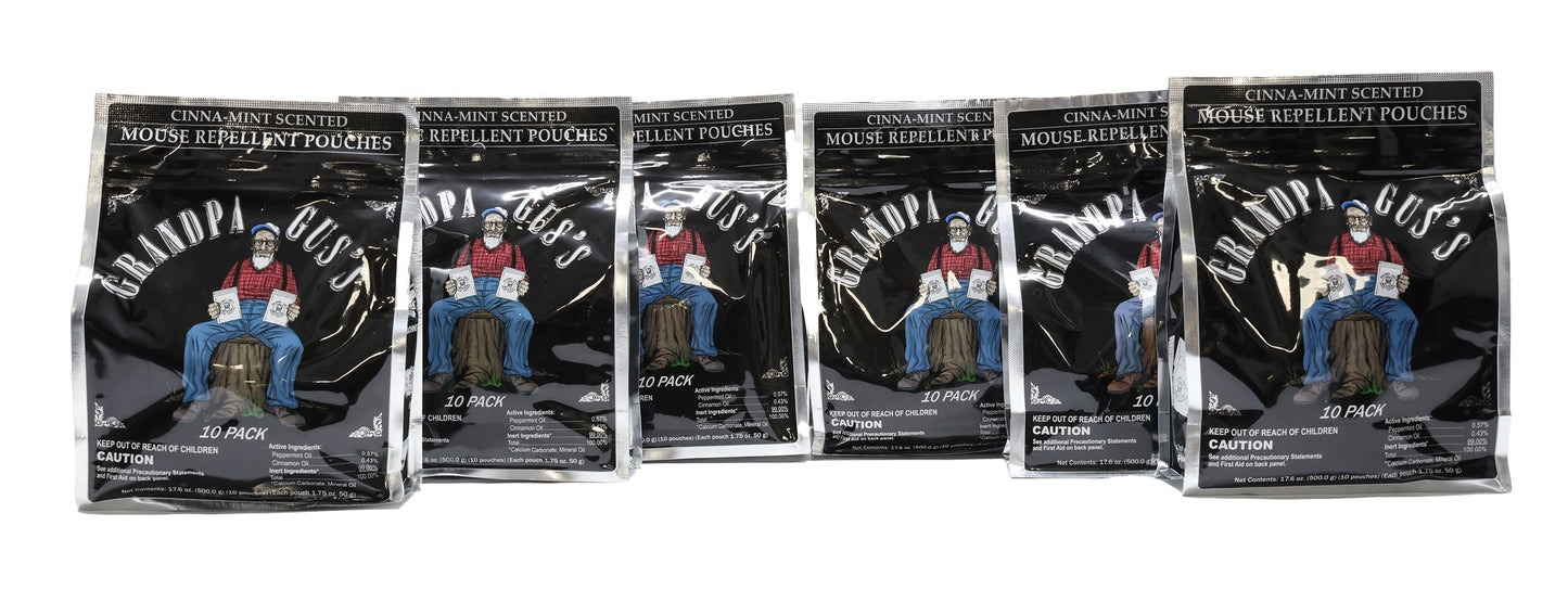 Grandpa Gus's (6 BAGS) Rodent Repellent Pouches - A-B1GPP106,6