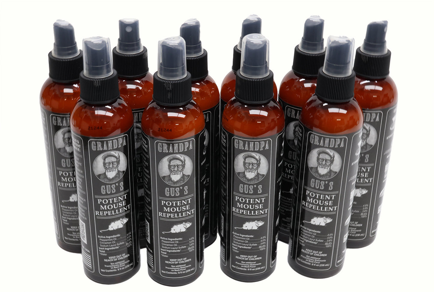 Grandpa Gus's (10 PACK) Rodent 8 oz Bottle Spray - A-B1GSB8A15,10