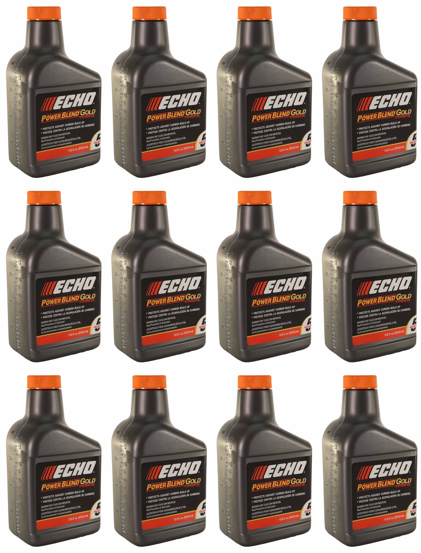 Echo Original Equipment 12-PACK Power Blend Gold Oil Mix 50:1 (12.8 fl oz Bottle) - 6450005