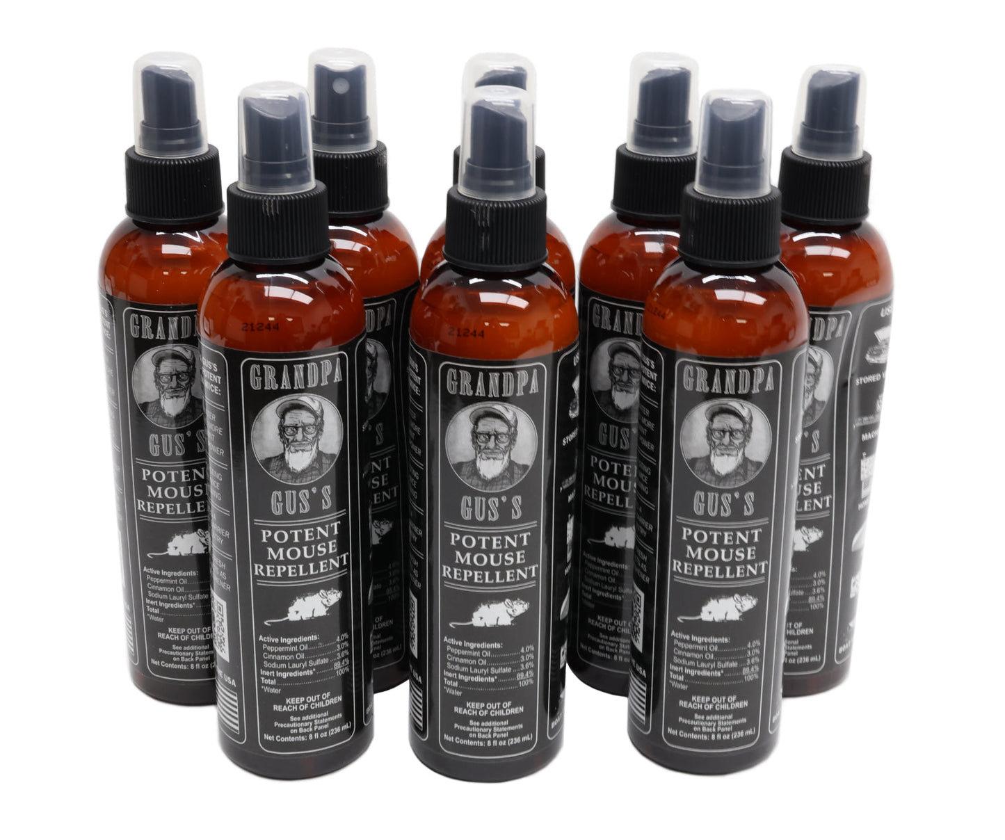 Grandpa Gus's (8 PACK) Rodent 8 oz Bottle Spray - A-B1GSB8A15,8