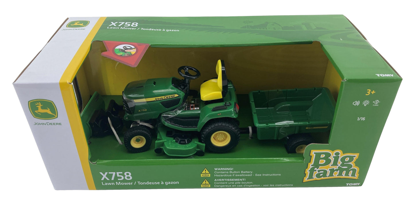 John Deere 1/16 Big Farm X758 Lawn Tractor - LP81014
