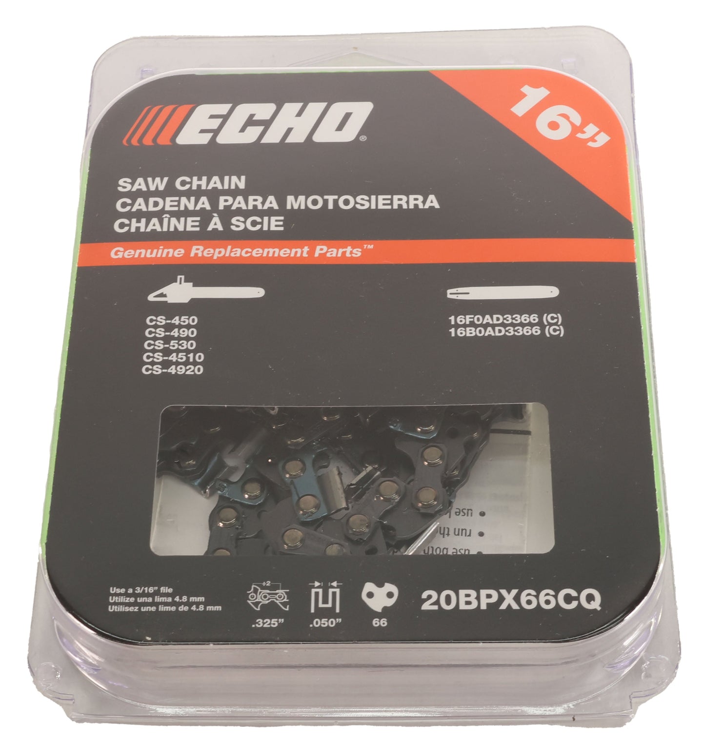 Echo Original Equipment SAW CHAIN 16" - 20BPX66CQ