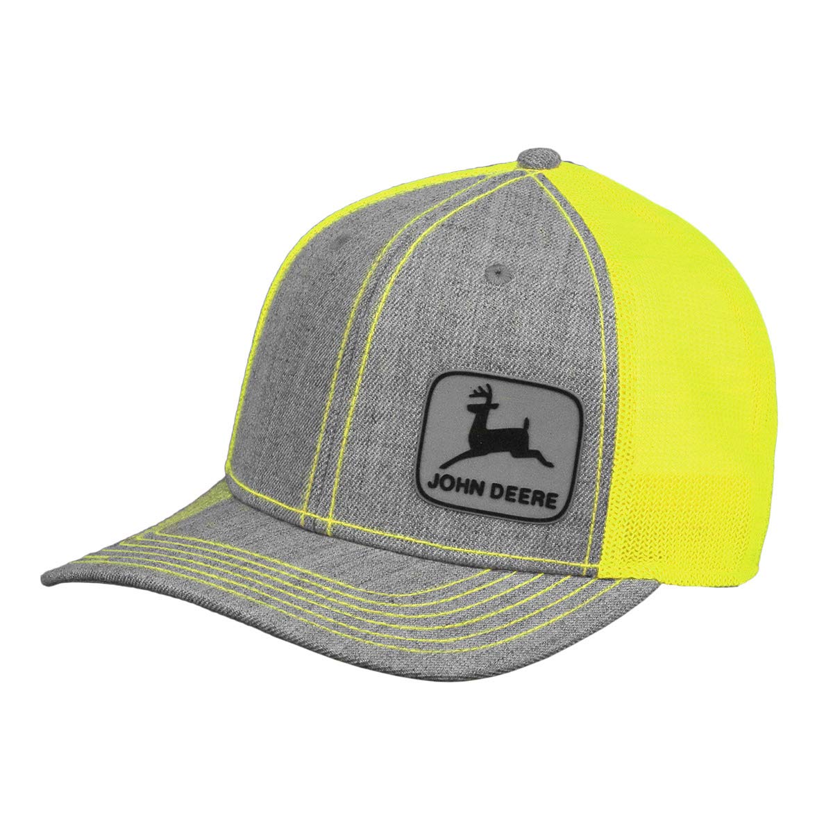 John Deere Mens' High Vis Rubber Patch Hat/Cap - LP73366