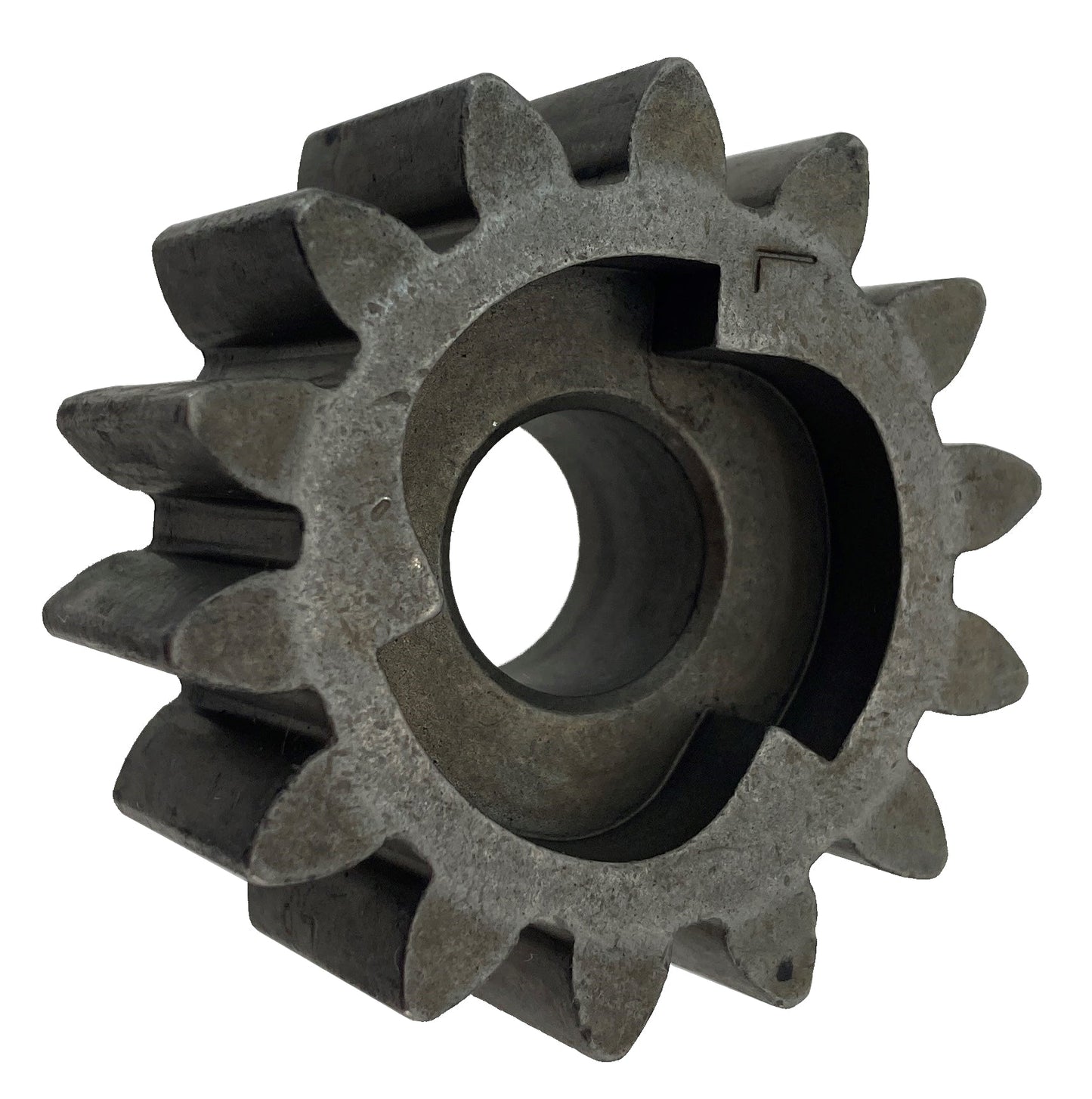 John Deere LH Pinion GX22257 from the side