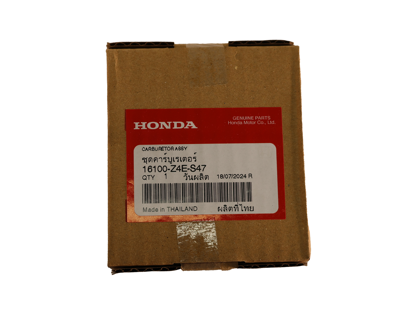 Honda Original Equipment Carburetor Assy - 16100-Z4E-S47