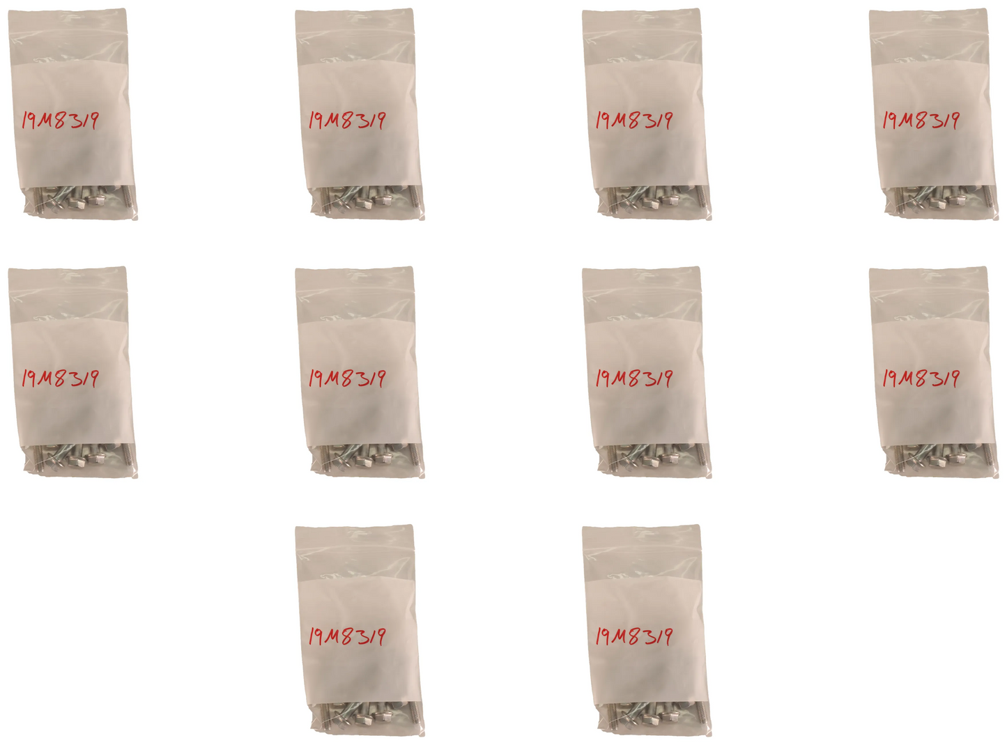 John Deere Original Equipment Hexagonal Head Flanged Screw, M8 X 50 (10-PACK) - 19M8319
