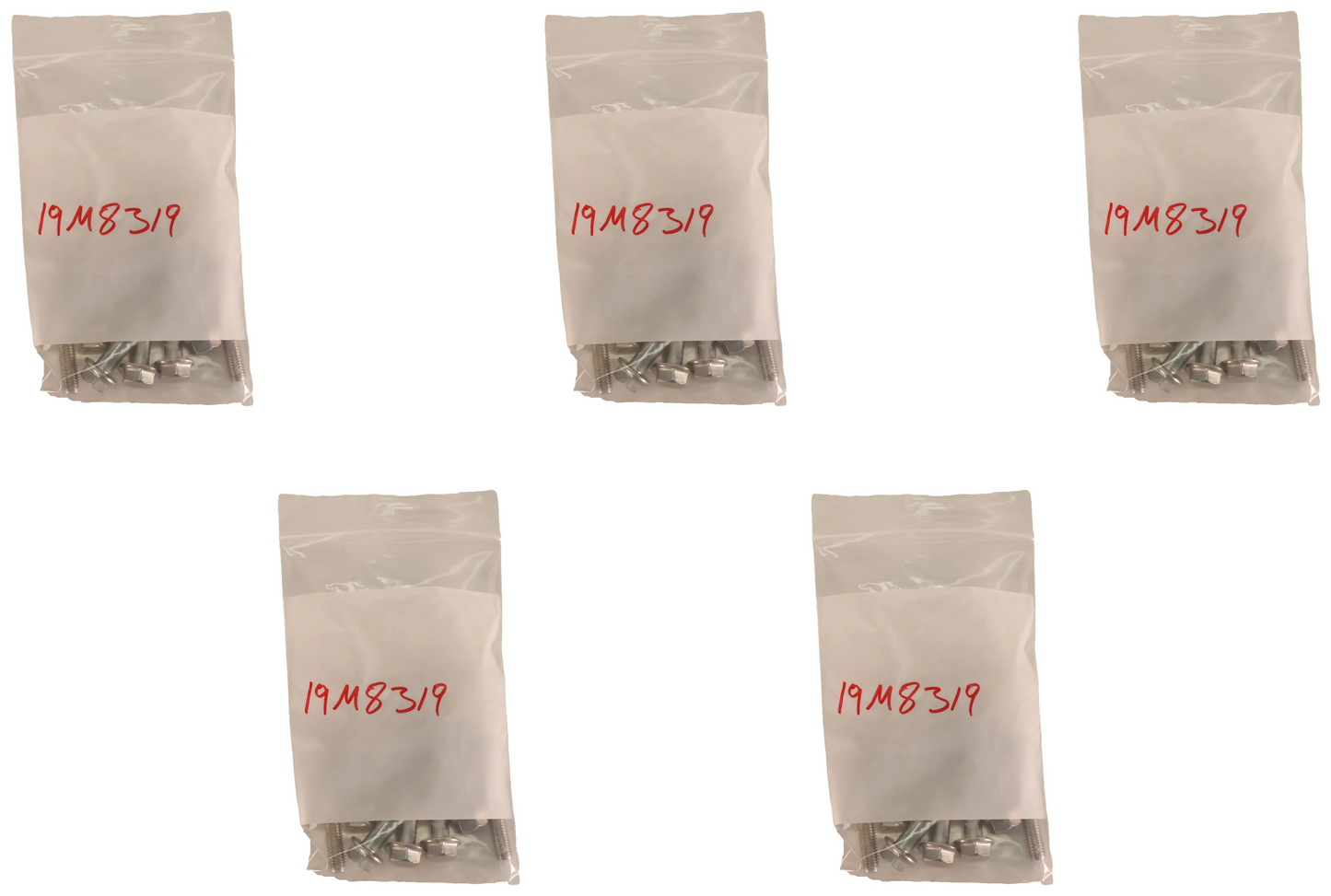 John Deere Original Equipment Hexagonal Head Flanged Screw, M8 X 50 (5-PACK) - 19M8319