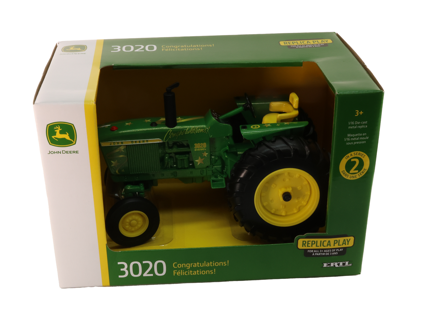 1/16 John Deere Celebration 3020 Tractor Toy - LP84516