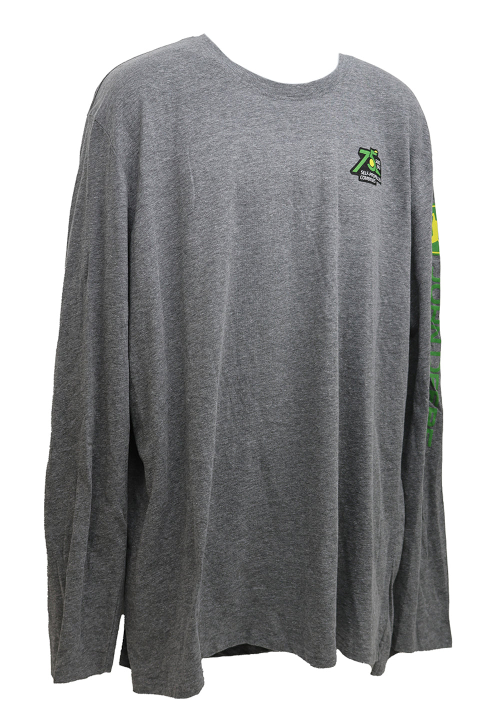 John Deere 2XL 75th Anniversary Edition Gray Long Sleeve Shirt - LP80648