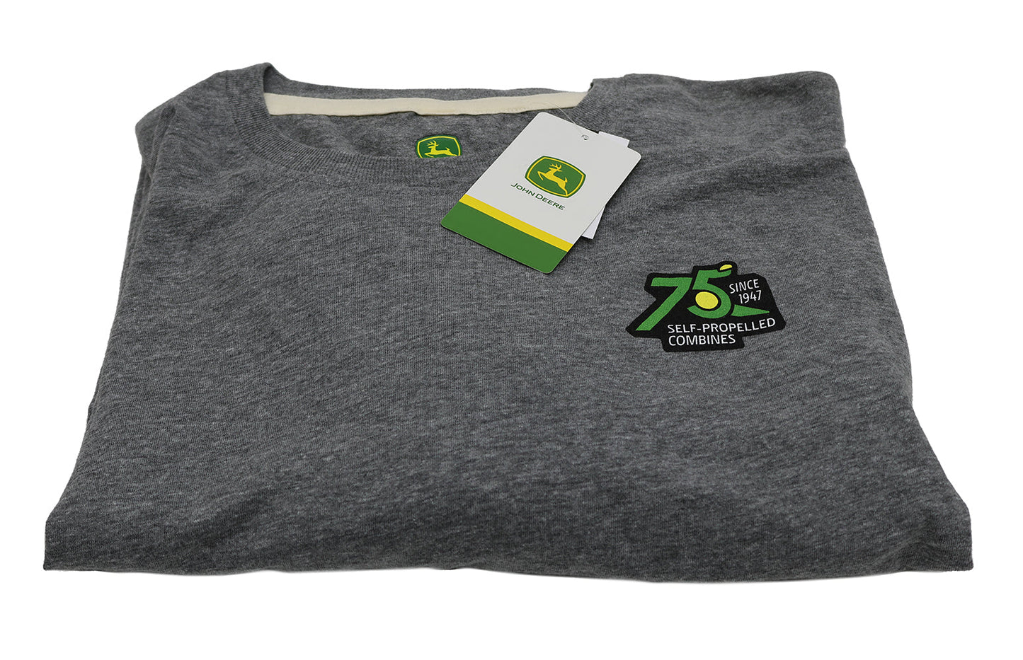 John Deere 2XL 75th Anniversary Edition Gray Long Sleeve Shirt - LP80648