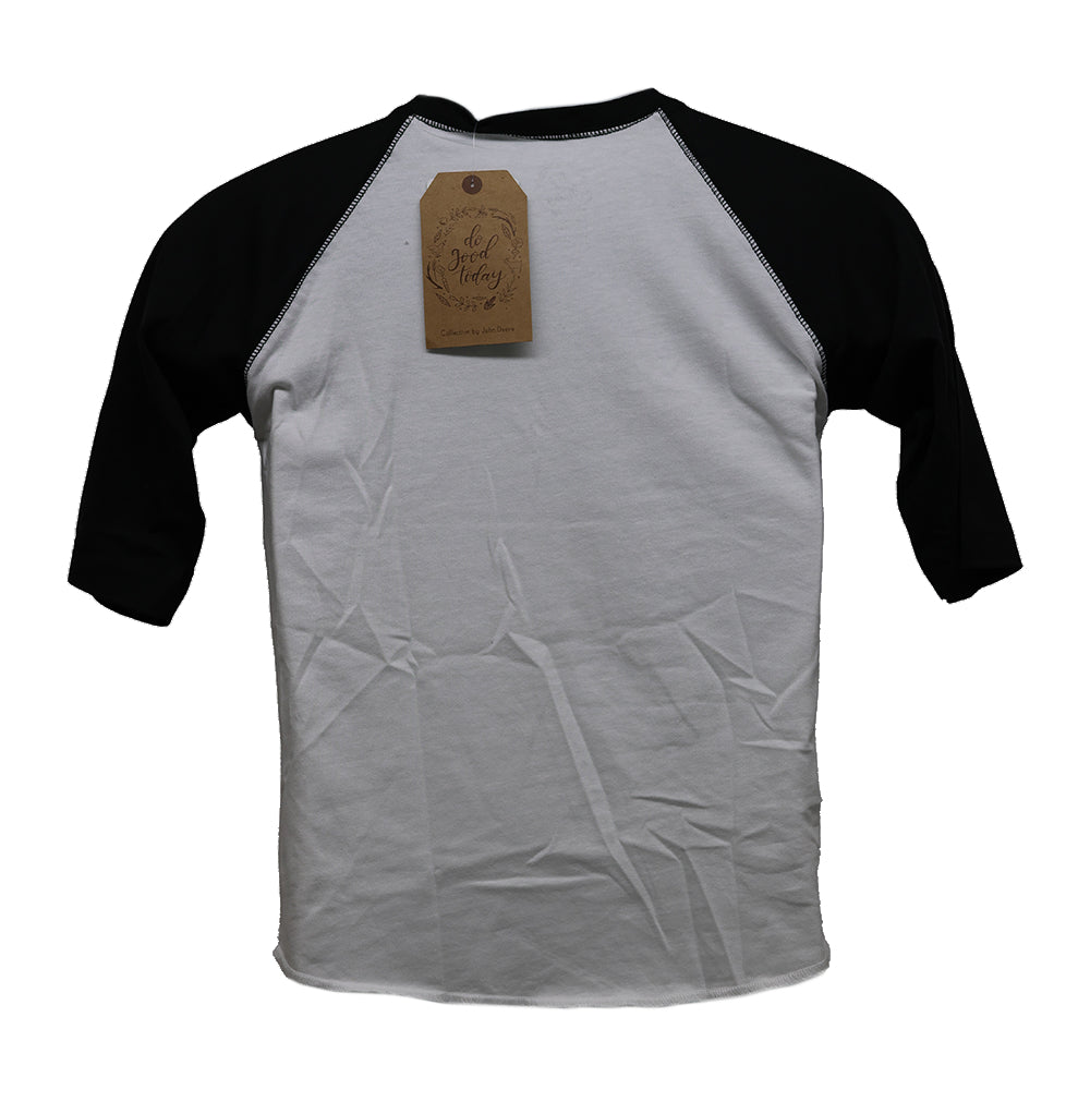 John Deere Youth SMALL Watercolor Christmas Tractor Baseball Tee - LP80916