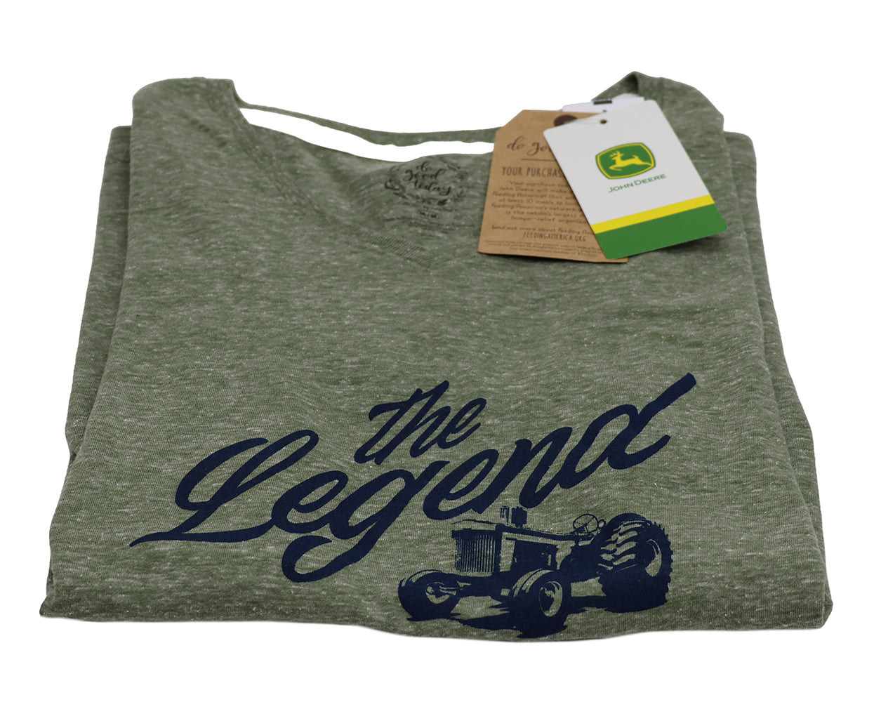 John Deere Ladies X-LARGE "The Legend" Short Sleeve V neck T-Shirt - LP82345