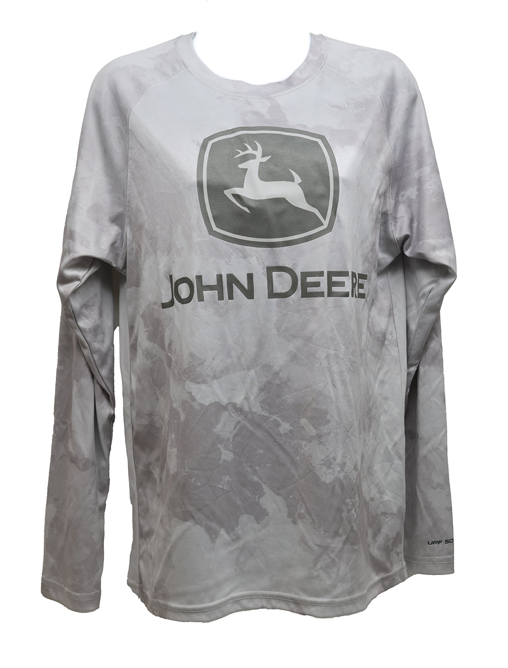 John Deere SMALL Grey Camo Performance Long Sleeve Tee - LP86316