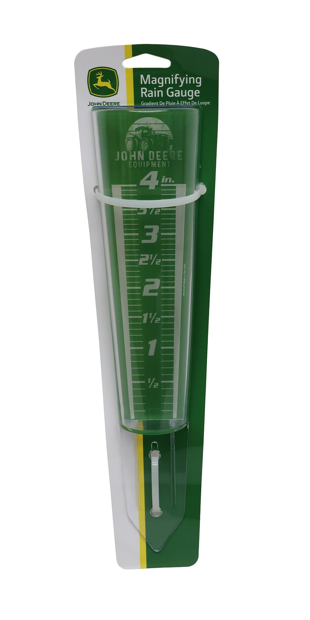 John Deere Equipment Badge Magnifying Rain Gauge - LP87285