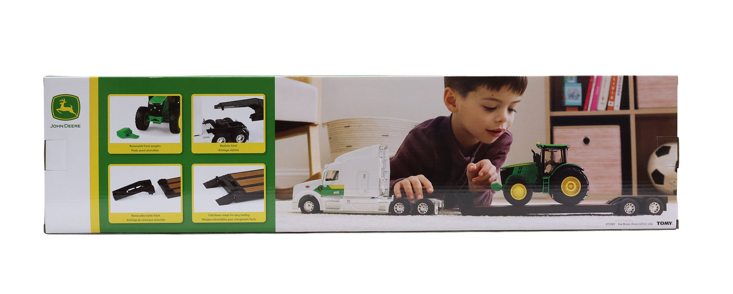 1/32 John Deere 7290R with Peterbilt Model 579 Semi Toy - LP87637
