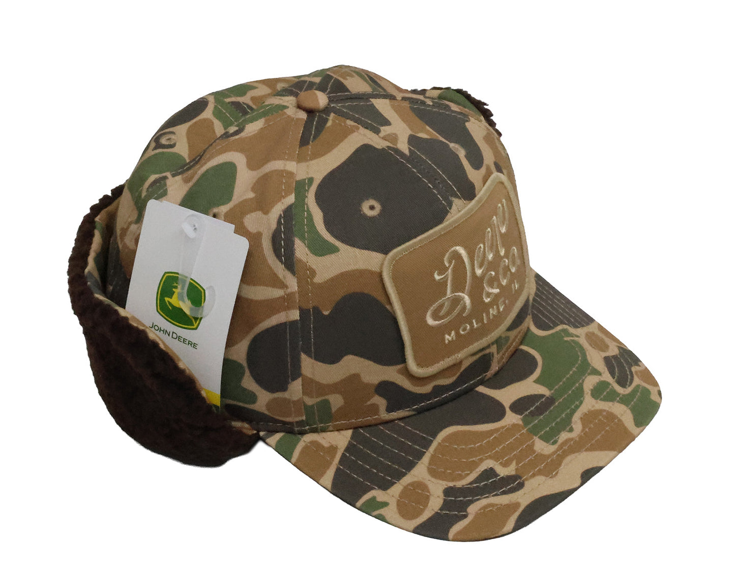 John Deere CA Sherpa Lined Trapper Cap/Hat with Patch - LP88249