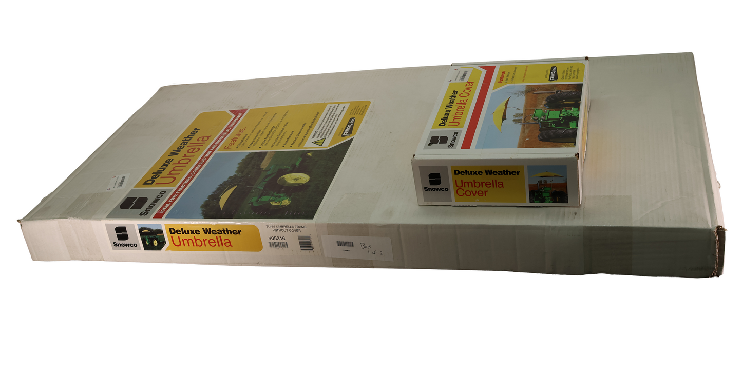 SMA Products Deluxe Tractor Umbrella Kit With Yellow Cover - TU56Y