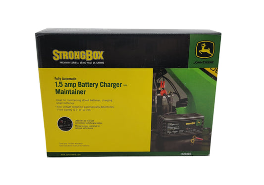 John Deere Fully Automatic 1.5 AMP Battery Charger Maintainer - TY25866
