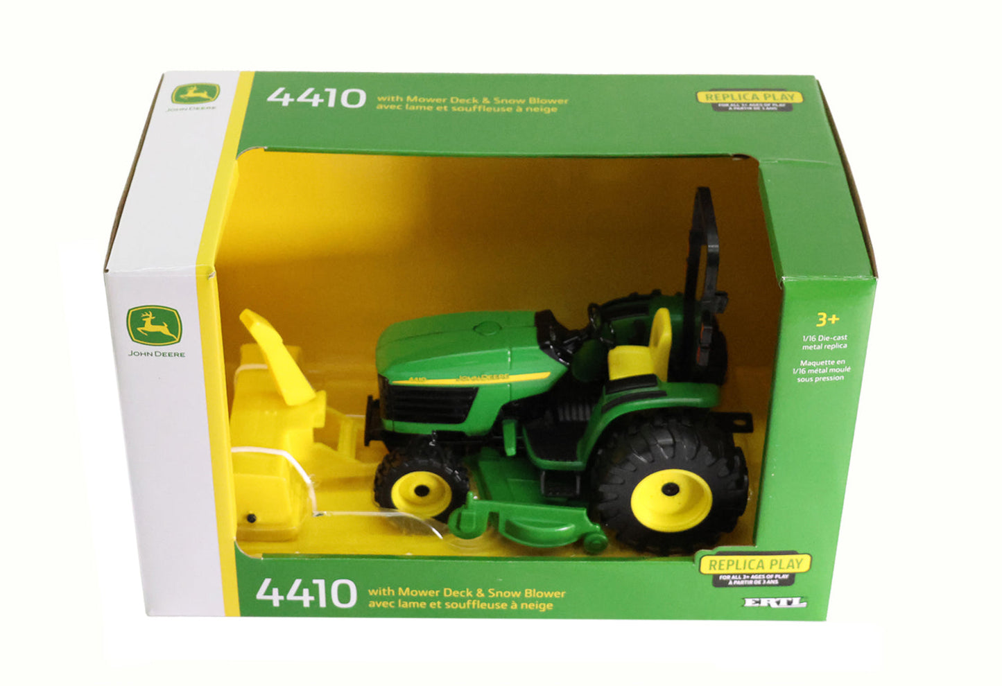 1/16 John Deere 4410 with Mower Deck and Snow Blower Toy - LP83254