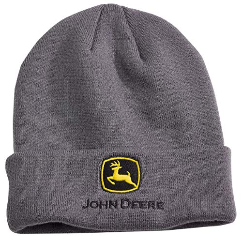 John Deere Charcoal Cuff Knit Beanie - LP69128