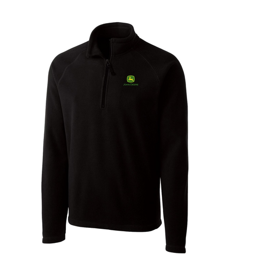 John Deere Black Mens 1/2 Zip Jacket Medium - LP77854