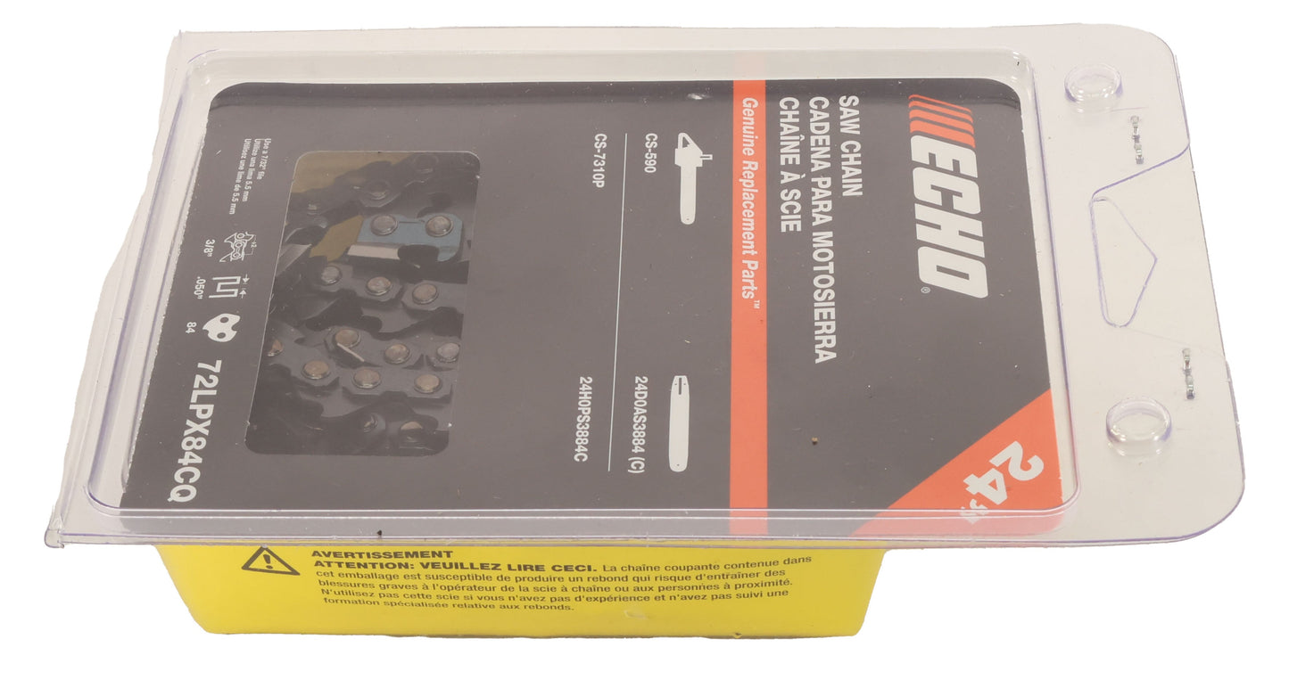 Echo Original Equipment  3/8" Pitch   0.050 Gauge Saw Chain - 24" - 72LPX84CQ