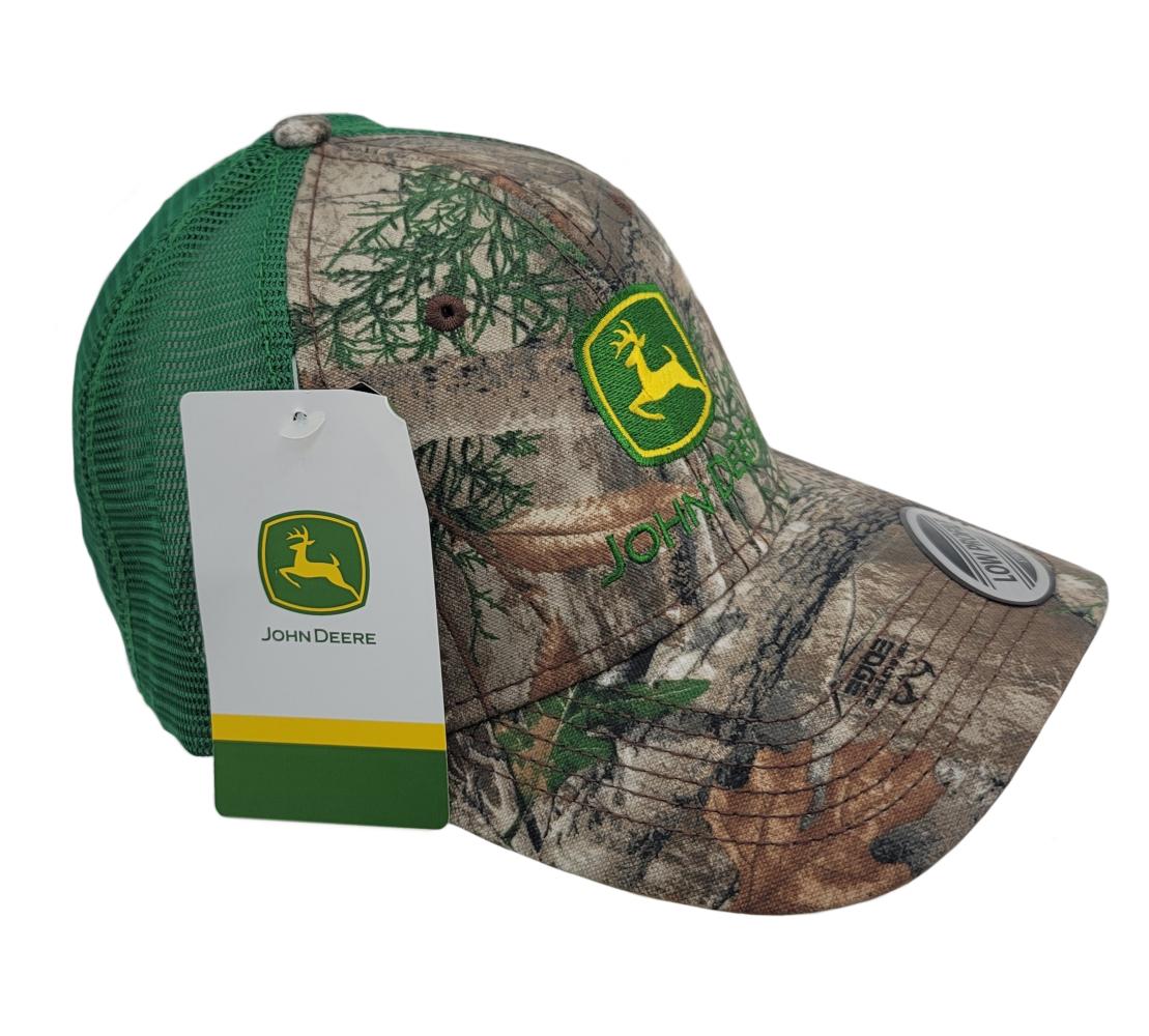 John Deere Camo Twill/Green Mesh Hat/Cap - LP83144