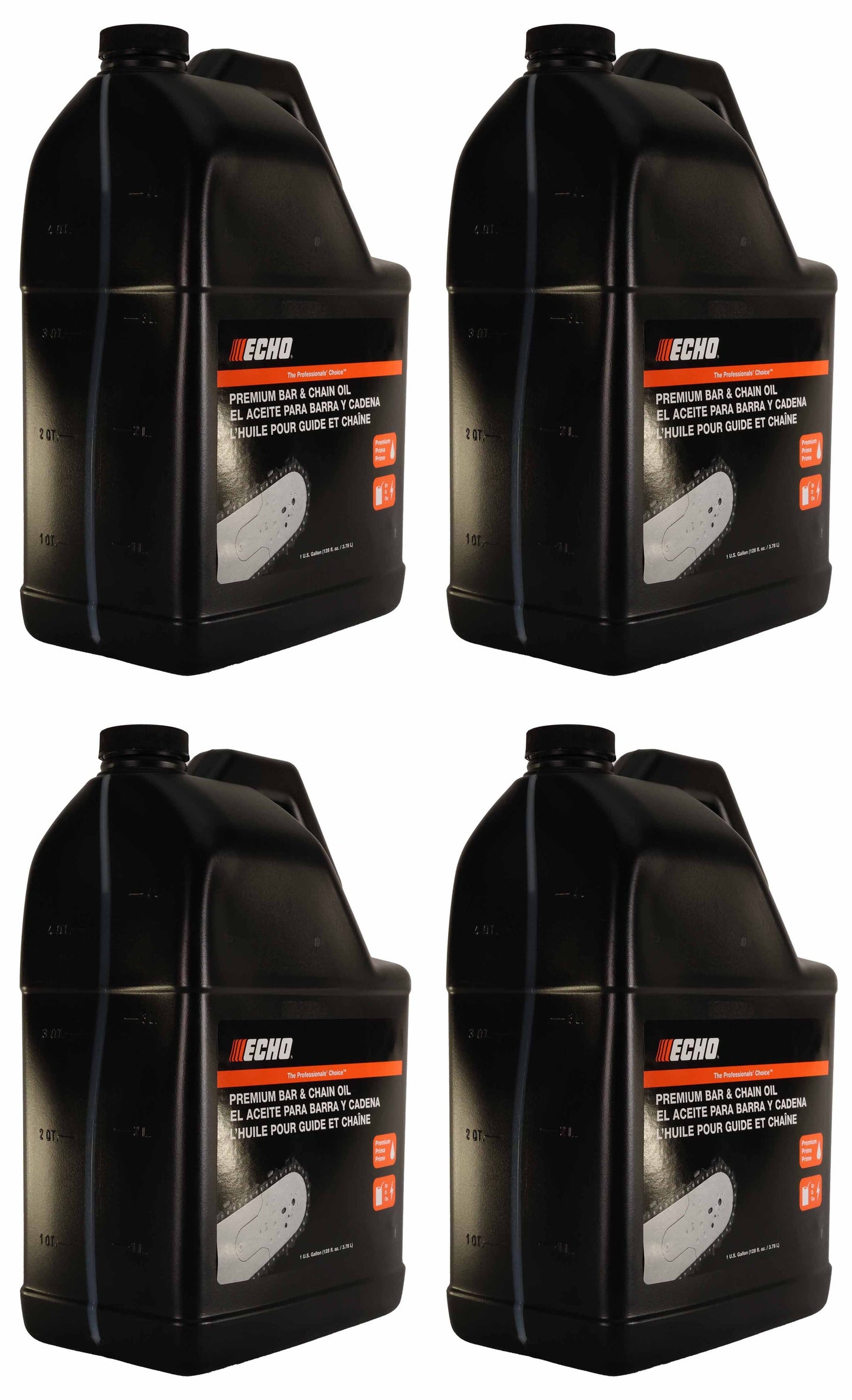 Echo Original Equipment 4-PACK Premium Bar and Chain Oil (1 Gallon Bottle) - 6459007