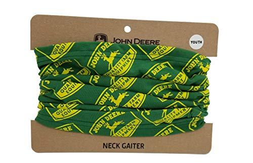 John Deere Youth Neck Gaiter/Face Mask with Logos, Green - LP76927