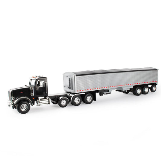 1/16 Big Roads Peterbilt 367 Semi w/ Grain Trailer Toy - LP81111