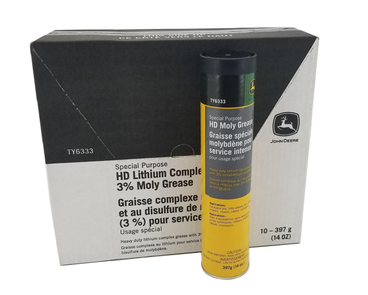 John Deere Original Equipment HD Moly Grease Case (10 Tubes) - TY6333