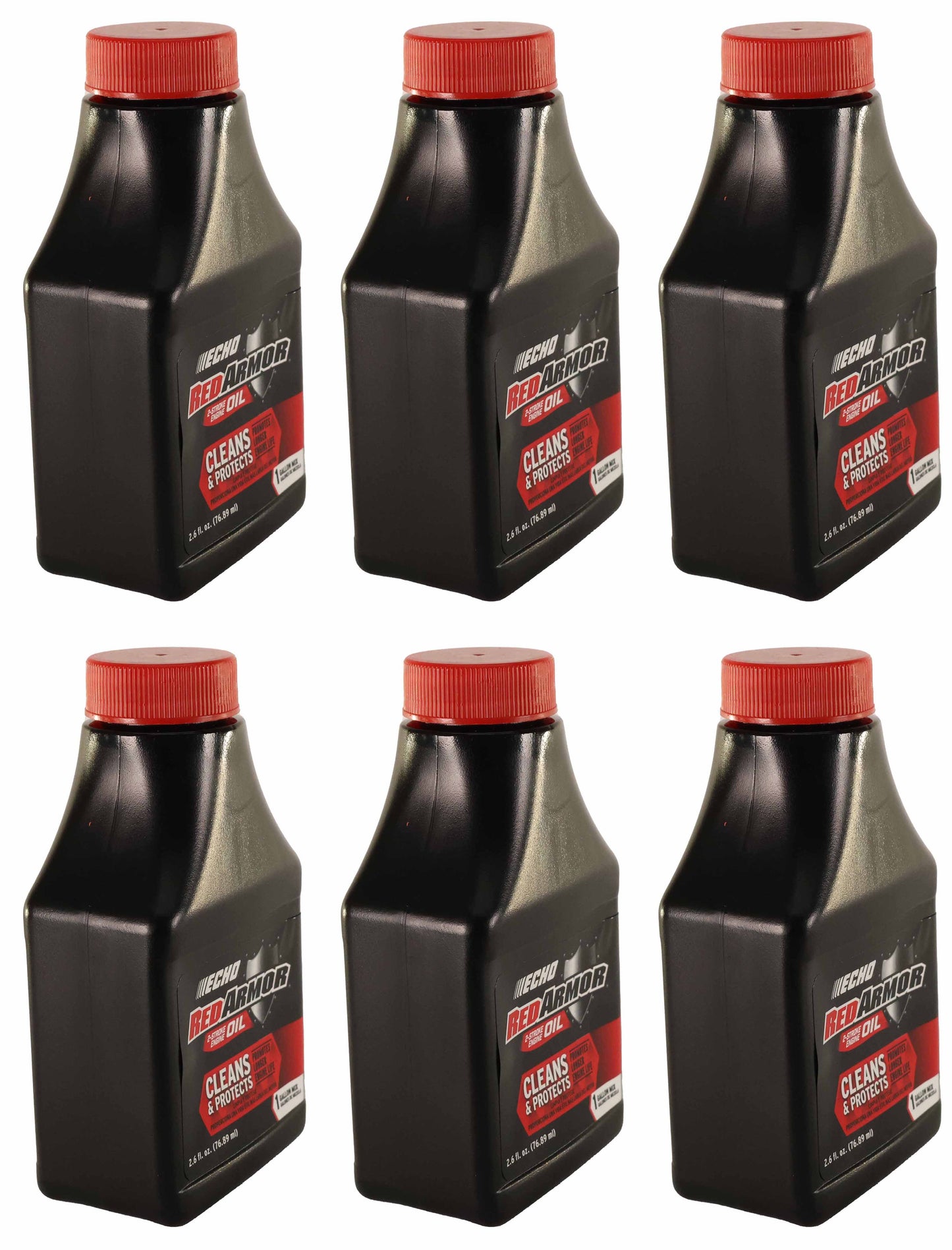 Echo Original Equipment 6-PACK Red Armor 2-Cycle Engine Oil (2.6 fl oz Bottle) - 6550001