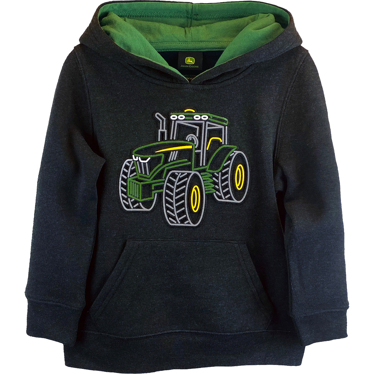 John Deere Toddler Hoodie With Tractor Outline 2T - LP77202