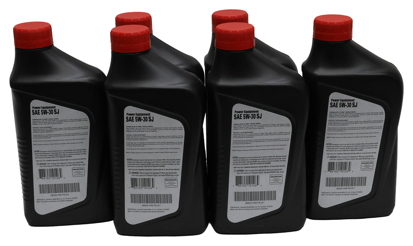Honda SAE 5W30 (6 PACK) Power Equipment Engine Oil - 08232-H99-FEJA1