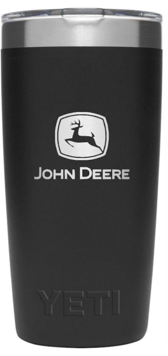 John Deere 10 oz Yeti Black Tumbler - LP84356