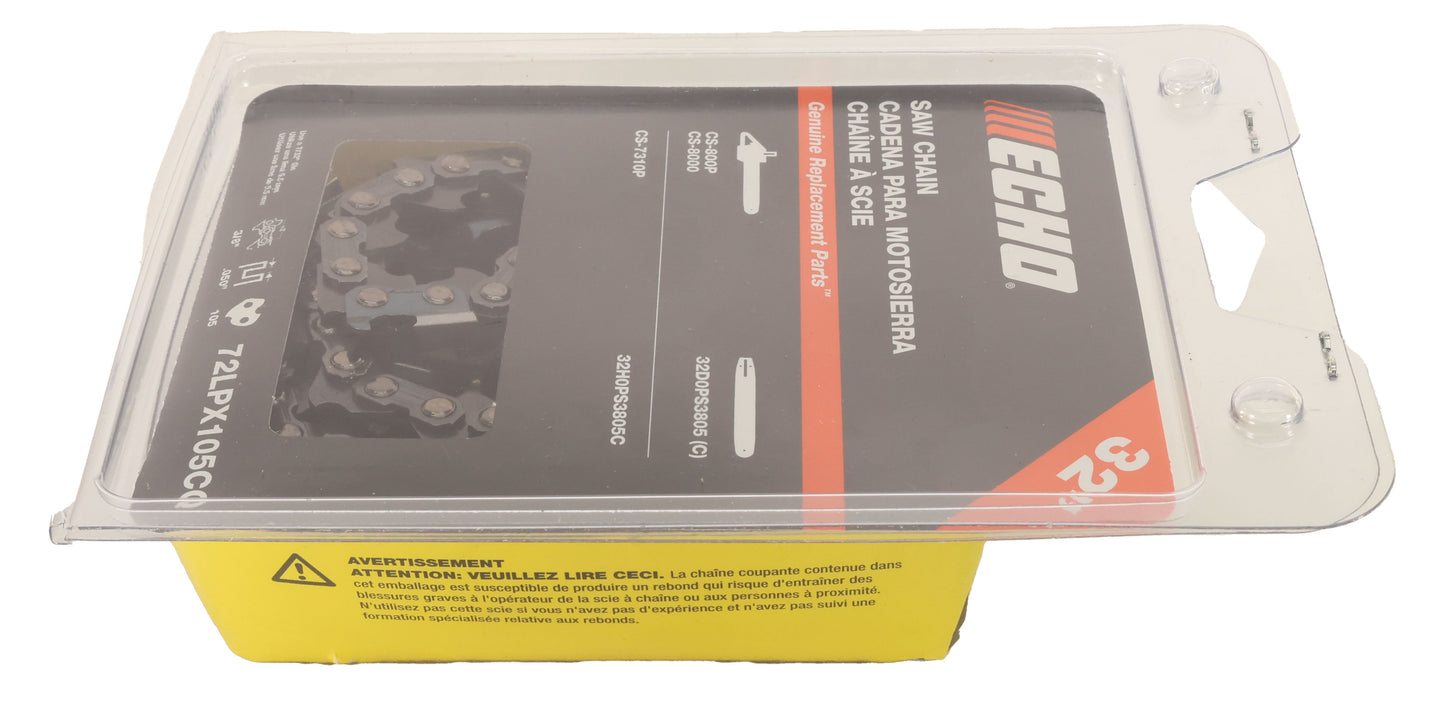 Echo Original Equipment  3/8" Pitch   0.050 Gauge Saw Chain - 32" - 72LPX105CQ