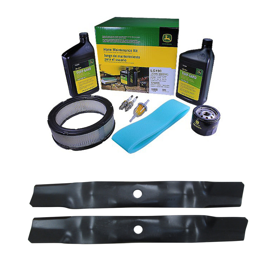 John Deere Original Equipment Model LT170 Maintenance Kit + Highlift Blades, 42C" Mower Deck