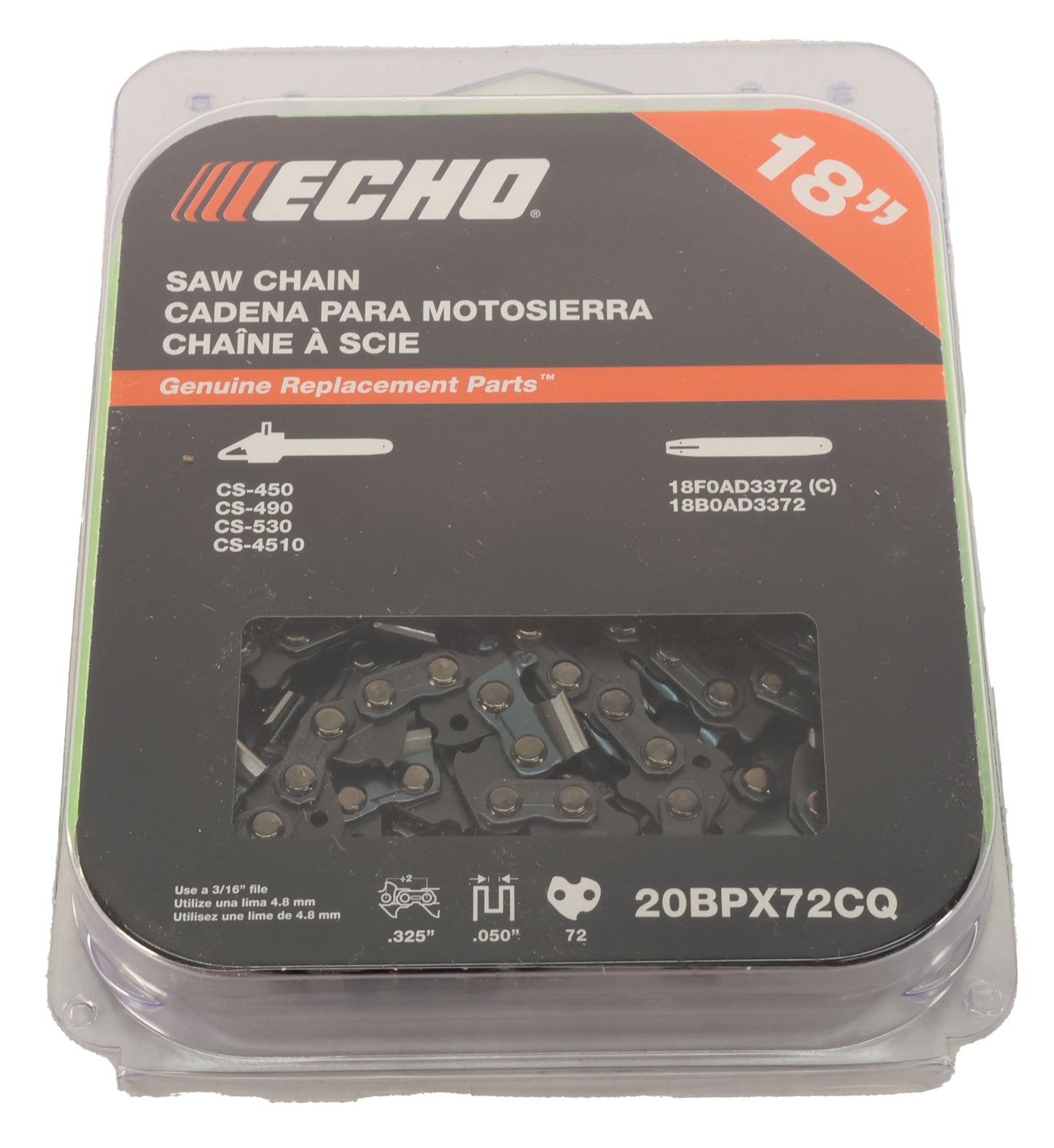 Echo Original Equipment SAW CHAIN 18"  - 20BPX72CQ