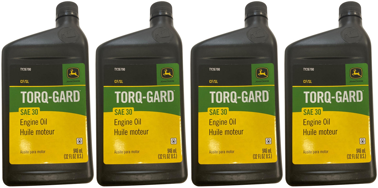 John Deere (4-Pack) Original Equipment 32 oz. SAE 30 Oil - TY26790