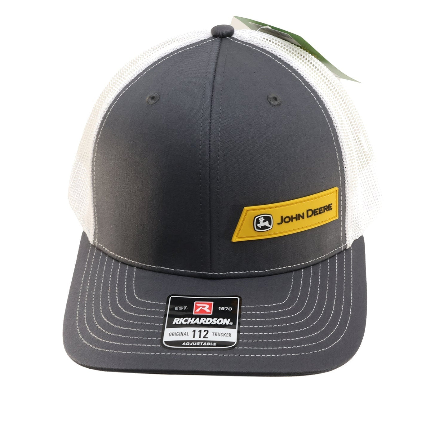 John Deere Mens Richardson Charcoal/White Hat/Cap - LP86072