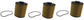 John Deere Original Equipment Filter Element 3 Pack - RE509672