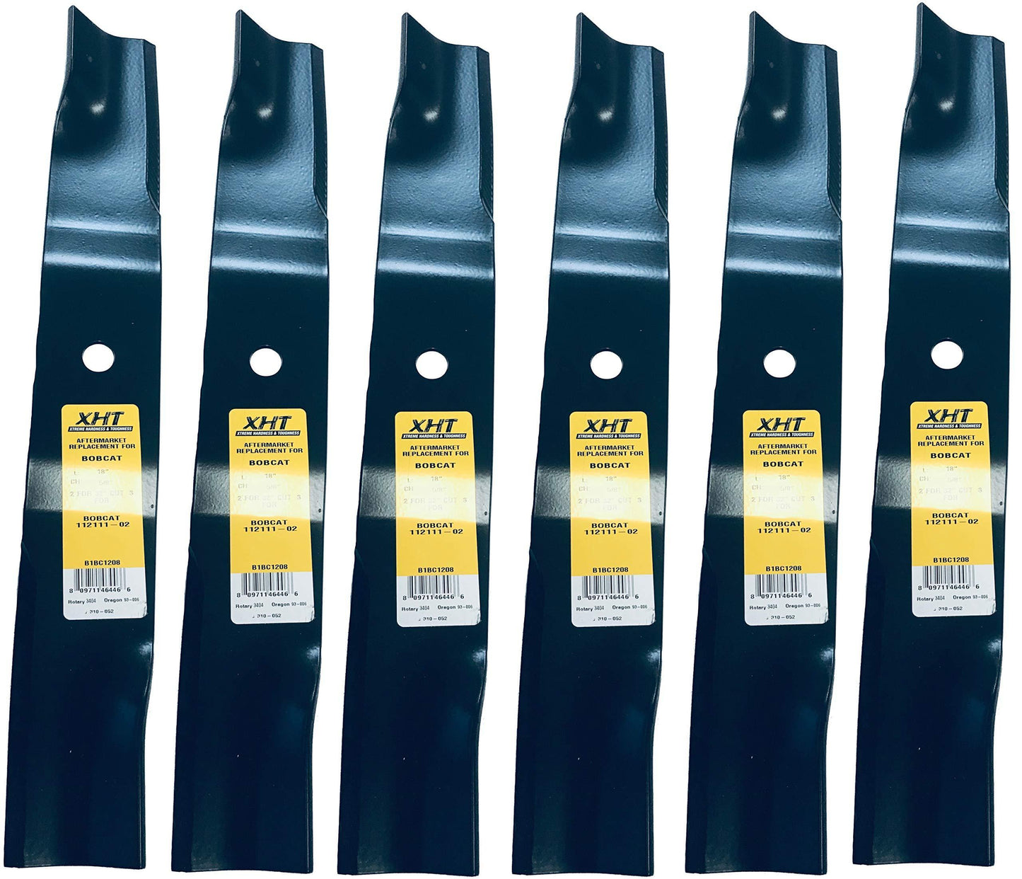 A&I XHT Non-Notched 112111-02 Mower Blade (Set of 6) - B1BC1208,6