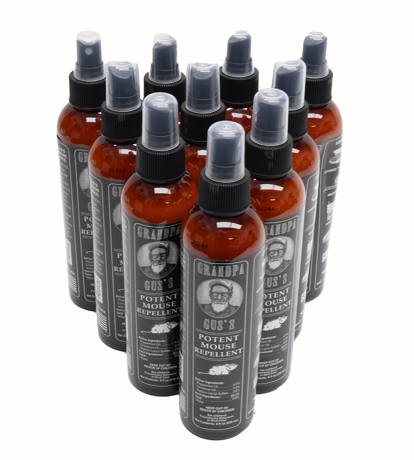 Grandpa Gus's (10 PACK) Rodent 8 oz Bottle Spray  - A-B1GSB8A15,10