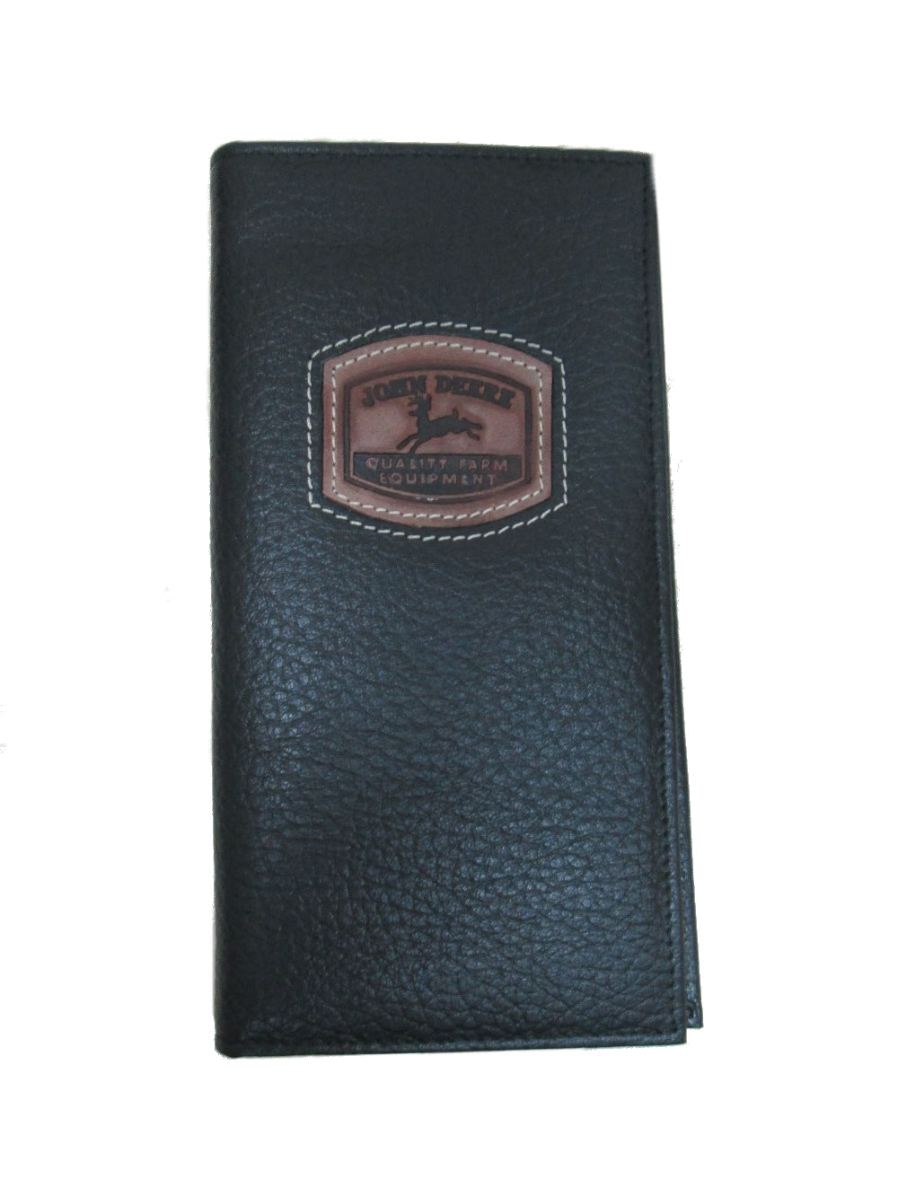 John Deere Checkbook Wallet w/Historical Logo (BLACK) - LP35483