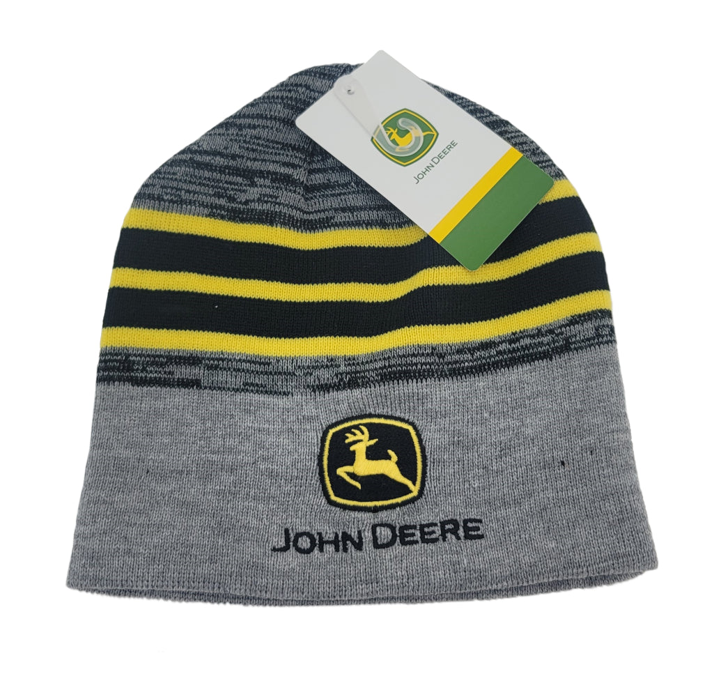 John Deere Yellow Striped Beanie - LP83151