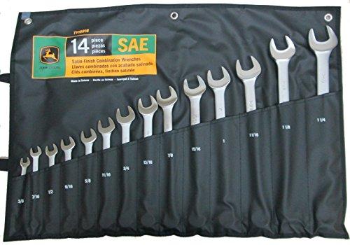 John Deere SAE Combination Wrench Set 14 Pieces - TY19918