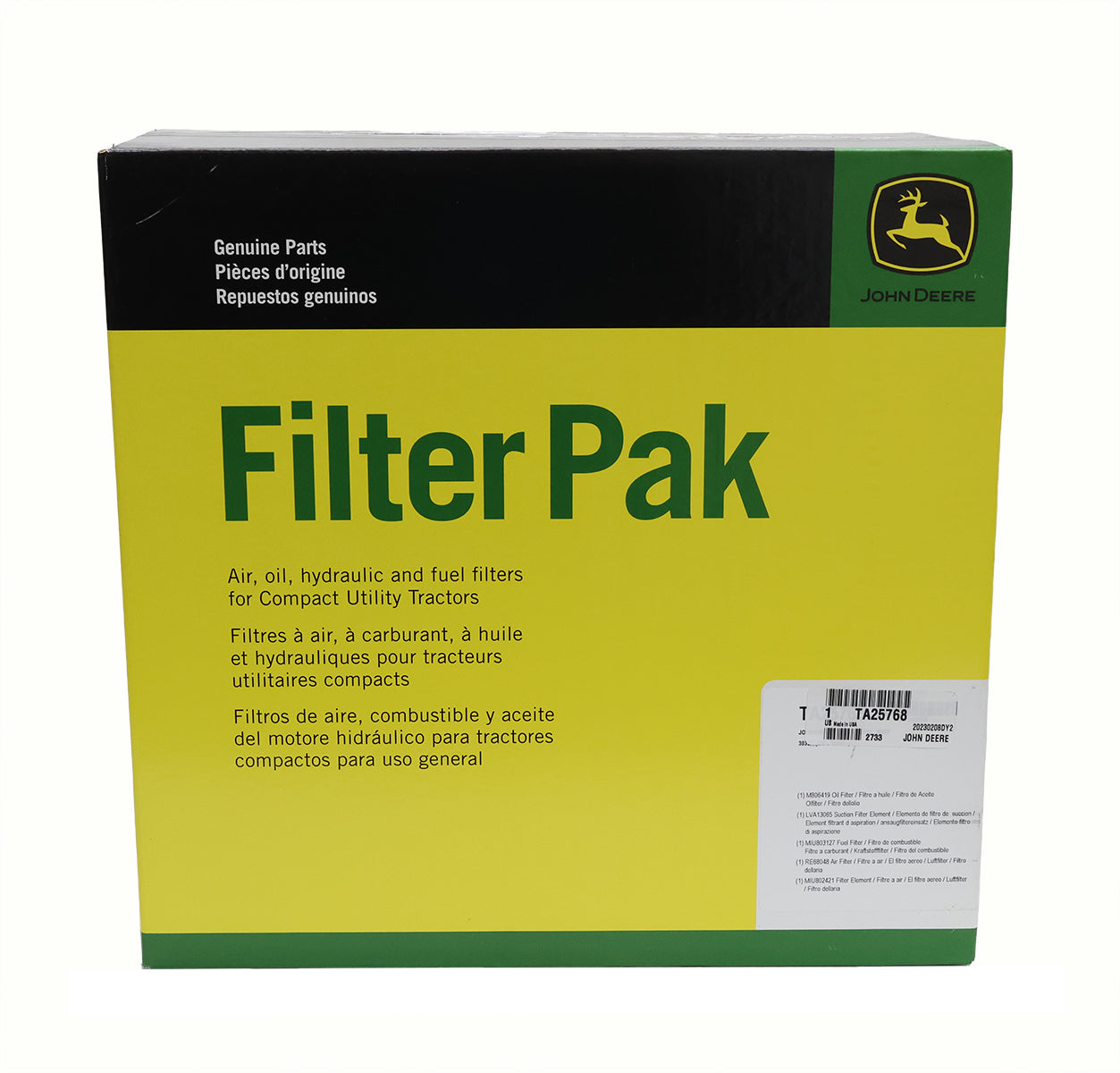 John Deere Original Equipment Filter Pak - TA25768