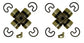 John Deere Original Equipment Cross and Bearing Assembly (Set of 2) - AE22753