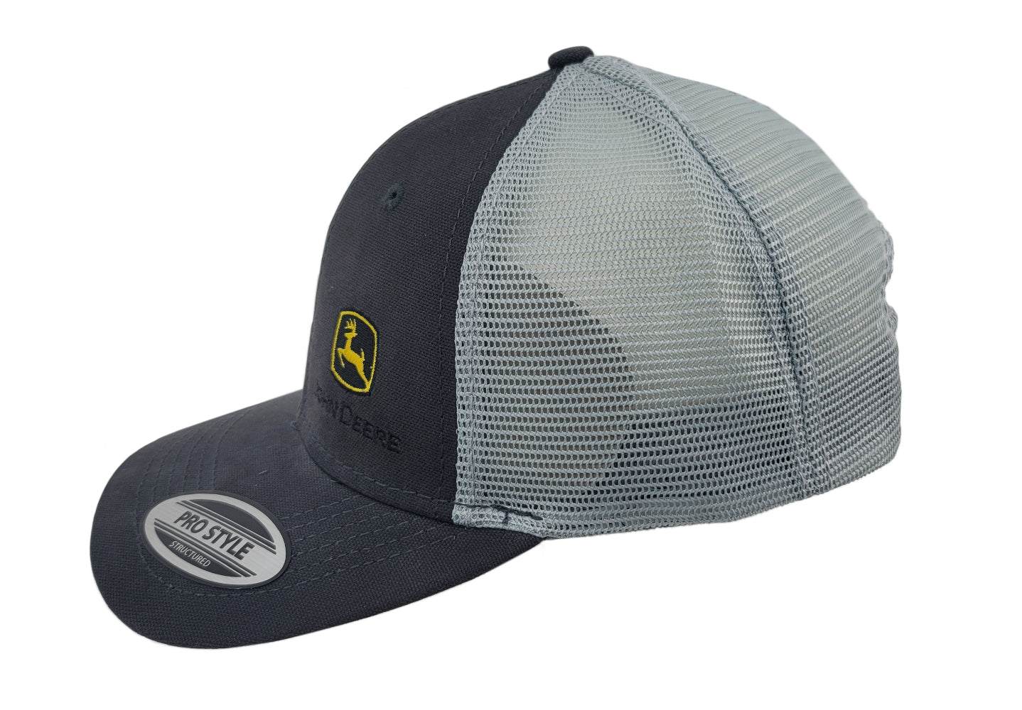 John Deere Charcoal Canvas Mesh Hat/Cap - LP83153