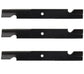 XHT Lawnmower Blades 20-1/2", 5/8", Notch (Set of 3) - B1DC1501,3